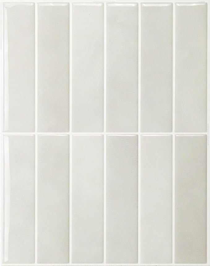 SMART TILES Peel and Stick Backsplash - 5 Sheets of 11.43" x 9" - 3D Adhesive Peel and Stick Tile... | Amazon (US)