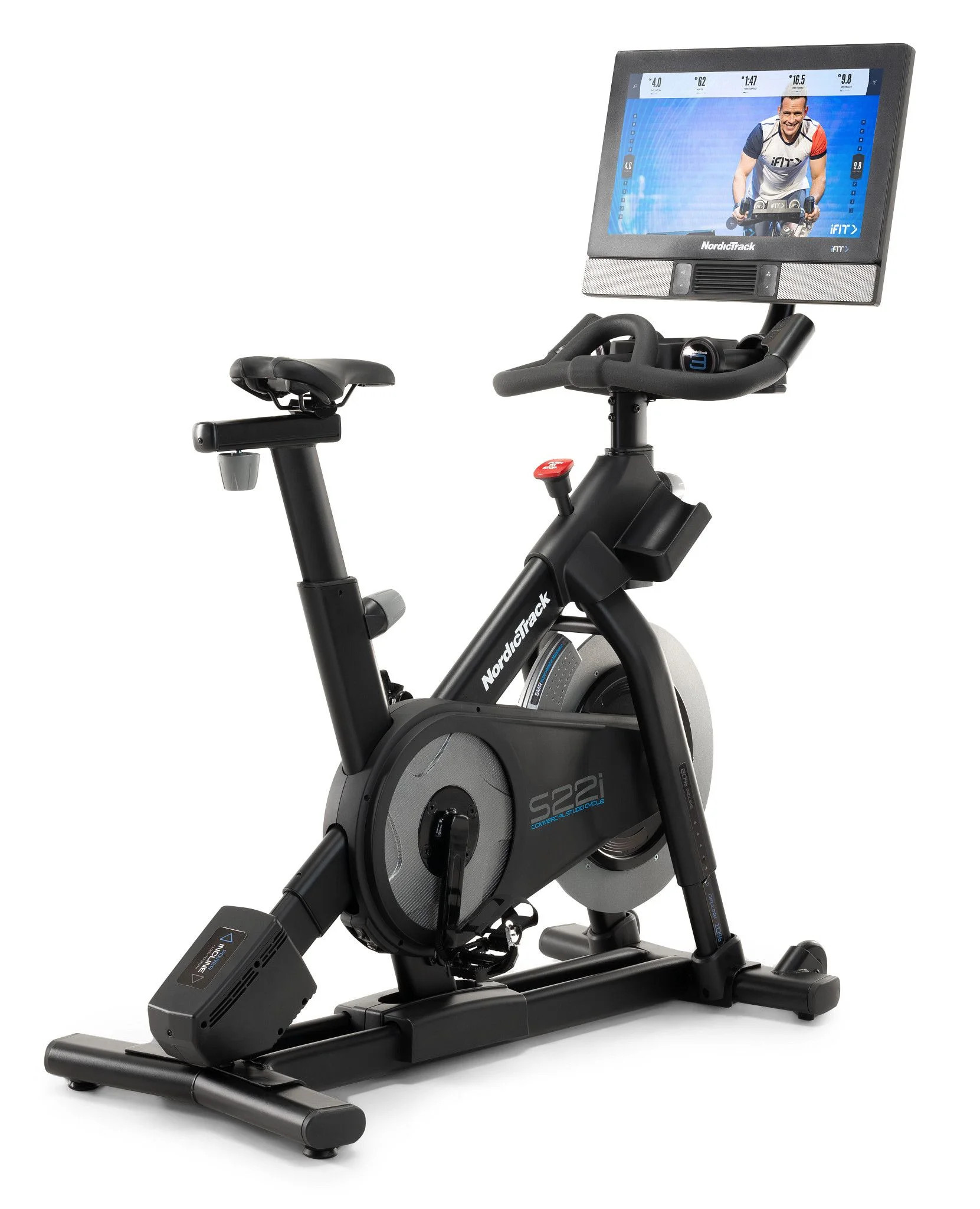 NordicTrack Commercial Series S22i; iFIT-enabled Indoor Exercise Bike with 22 inch Pivoting Touch... | Walmart (US)