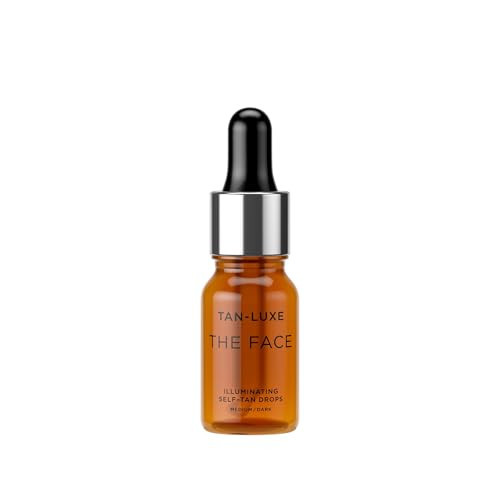 Tan-Luxe The Face, Illuminating Self Tan Drops, Custom Face Tanner for a Natural Looking Glow, Skincare Benefits, Mix with Moisturizer or Serum, Sunless Tanning Drops, Cruelty-Free, 0.33 Fl Oz | Amazon (US)