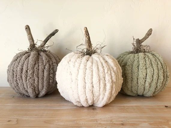 Chunky Yarn Pumpkin  Fall Pumpkins  Fall  Pumpkin | Etsy | Etsy (US)