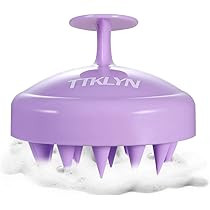 Hair Shampoo Brush,TTKLYN Scalp Care Hair Brush with Soft Silicone Scalp Massager, Light Purple | Amazon (US)