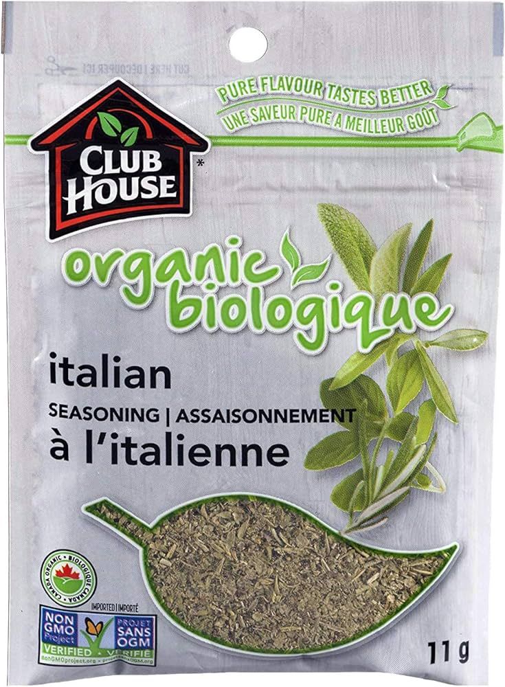 Club House, Quality Natural Herbs & Spices, Organic Italian Seasoning, 11g | Amazon (CA)