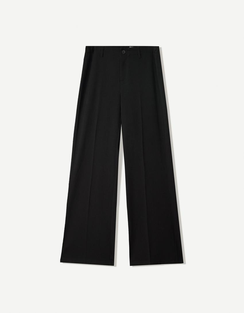 Hose mit weitem Bein - Hosen - Damen | Bershka DE
