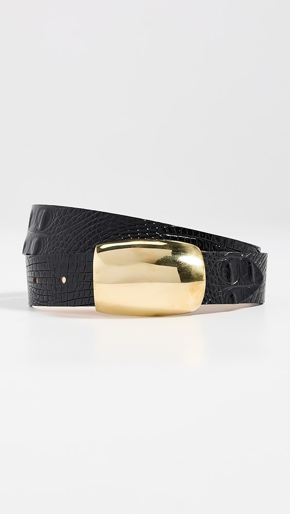 Milou Domed Croc Embossed Belt | Shopbop