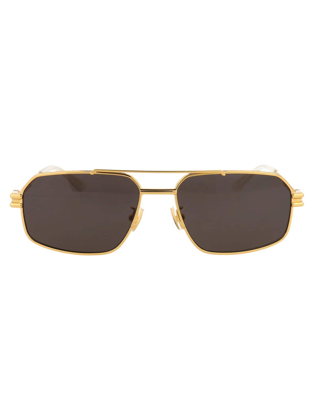 Bottega Veneta Eyewear Aviator Frame Sunglasses | Cettire Global