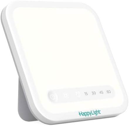 Verilux HappyLight Mini - Portable & Compact Light Therapy Lamp with 10,000 Lux, UV-Free, LED Lig... | Amazon (US)