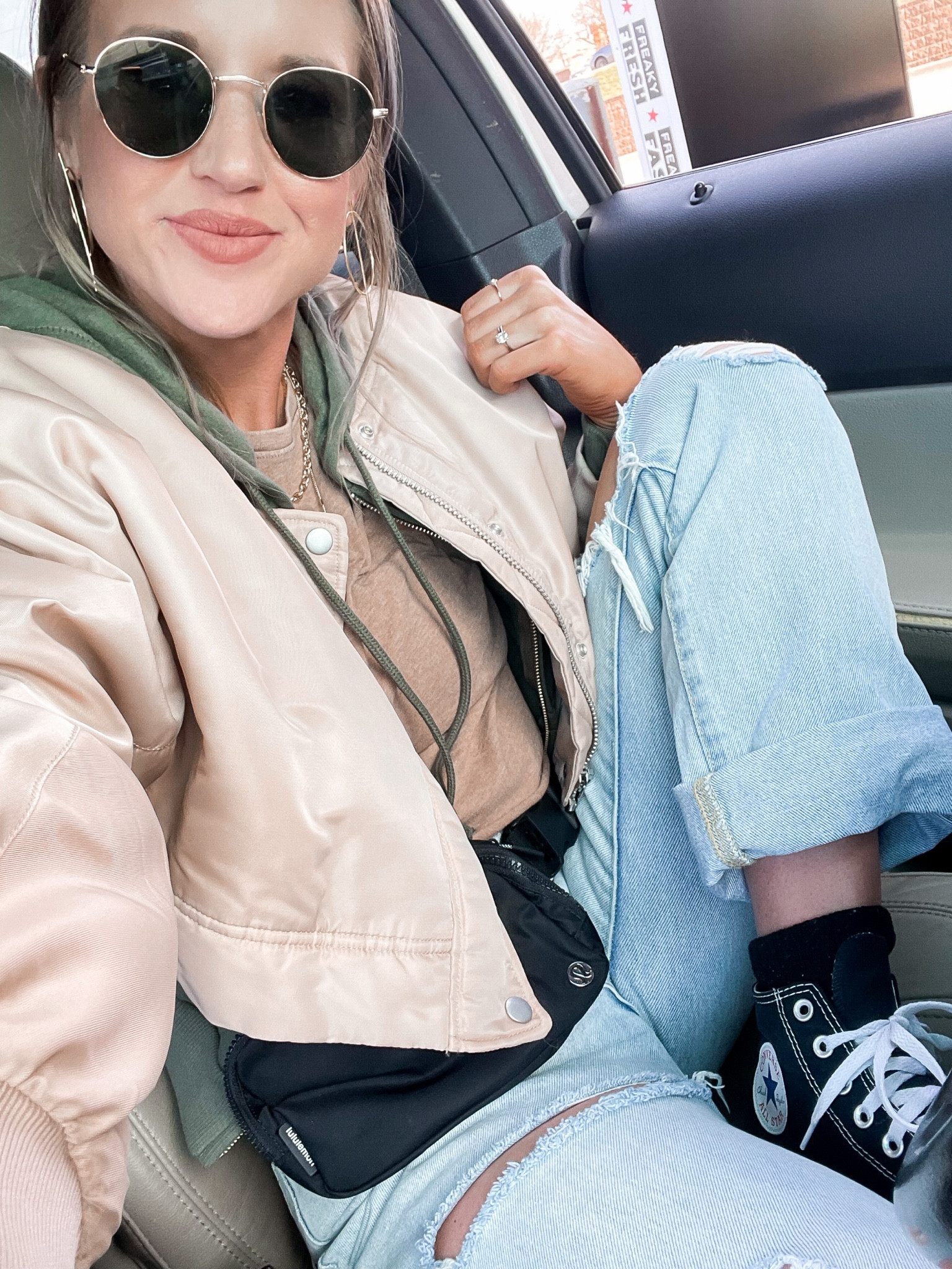 Spring baseball game outfit idea | cold weather spring outfit inspo | converse outfits | mom fashion 

#spring #springfashion #baseballmom #momoutfits #casual 

#LTKSeasonal #LTKunder50 #LTKstyletip