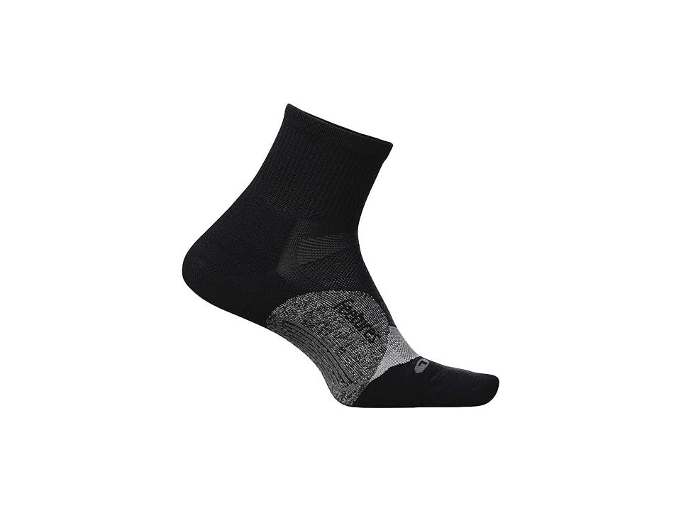 Feetures Elite Light Cushion Quarter Crew Cut Socks Shoes Black 1 : XL (US Men's Shoe 12.5-15.5), Spandex/Nylon | Zappos