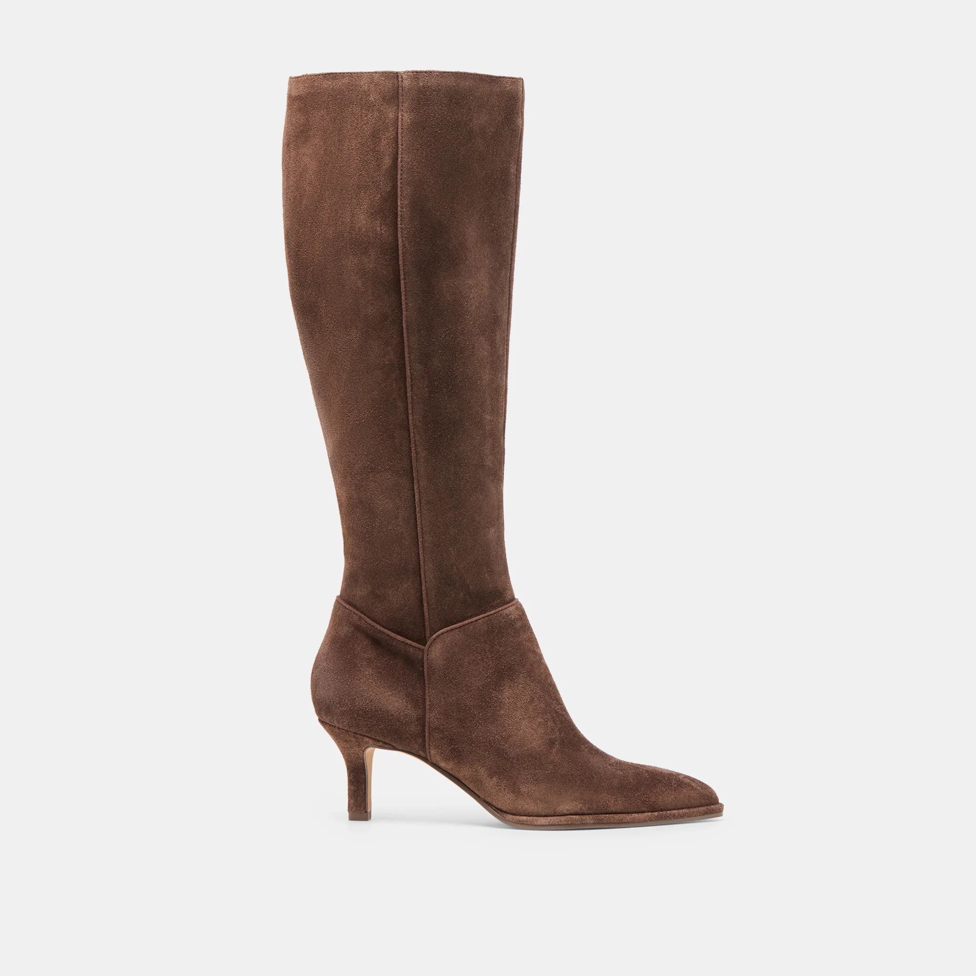 Aldy Boots Dk Brown Suede | DolceVita.com