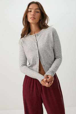 Cropped Button Front Cardigan | Ardene Canada