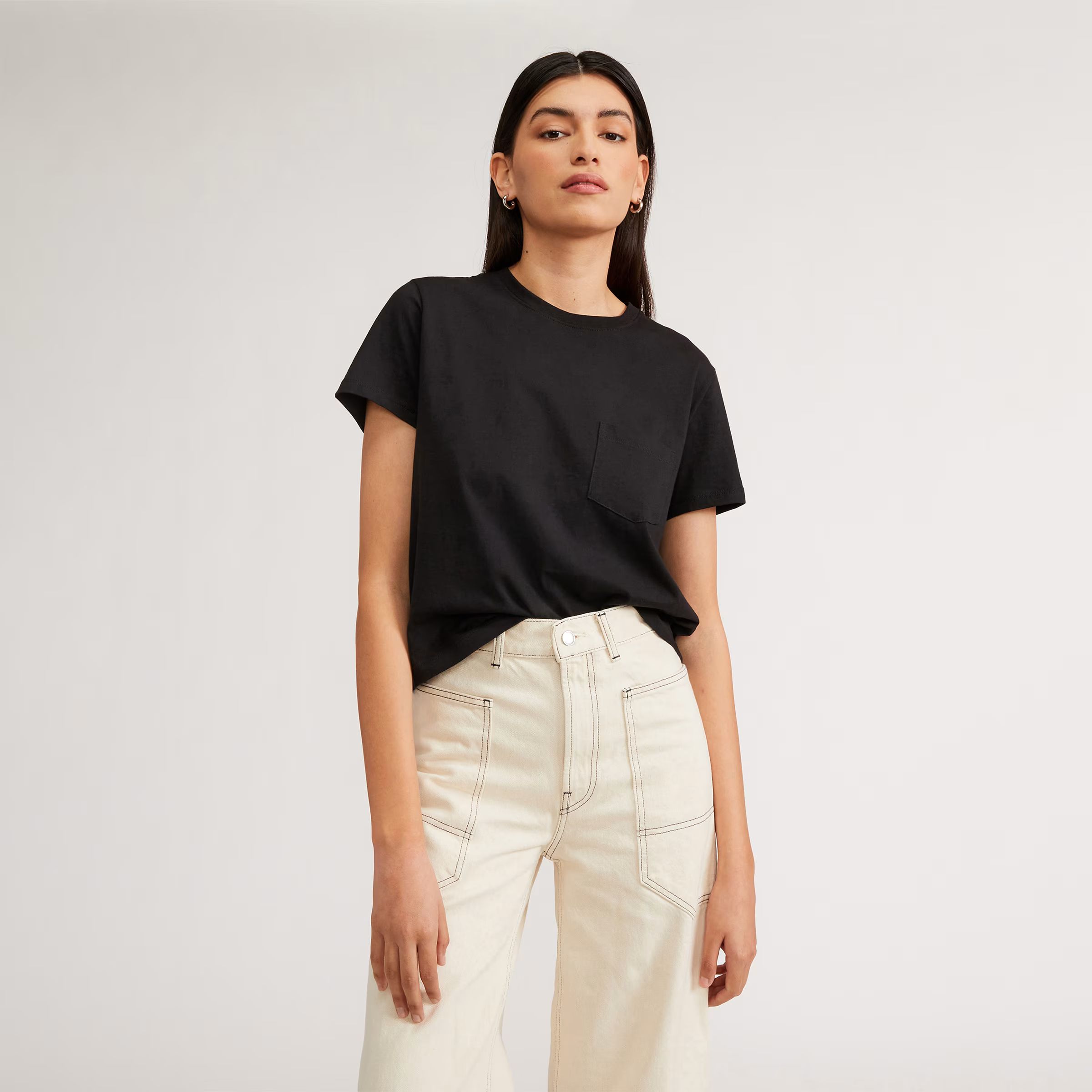 The Organic Cotton Box-Cut Tee | Everlane