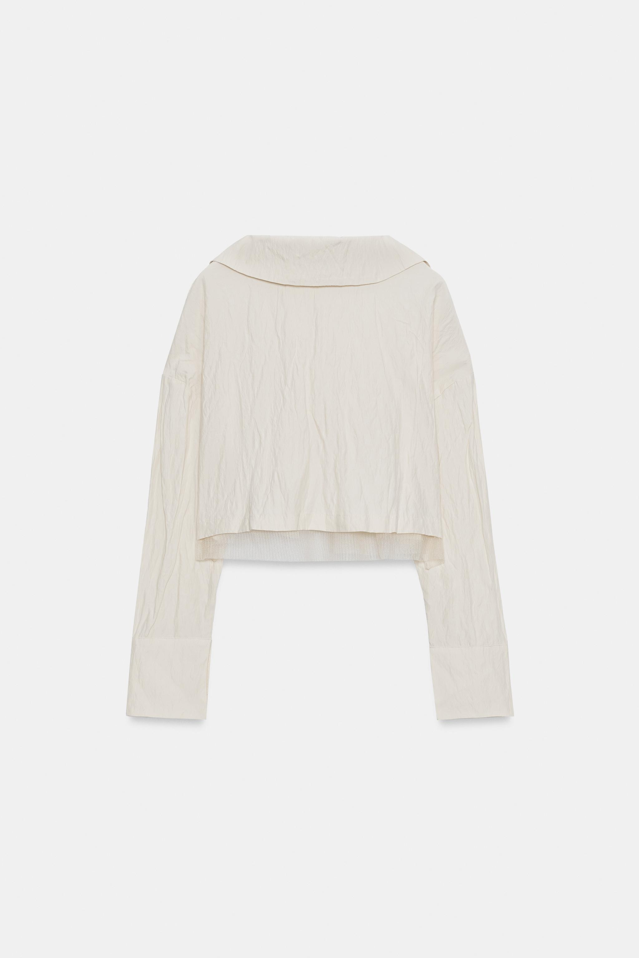 WRINKLED KNIT SHIRT | Zara US