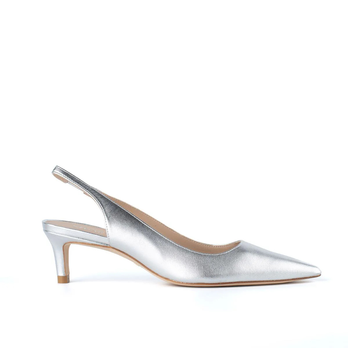 Stuart Weitzman Silver Slingback | Baltini