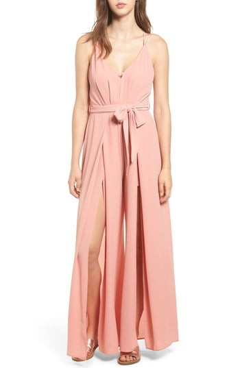 Women's Socialite Split Leg Jumpsuit, Size Medium - Pink | Nordstrom