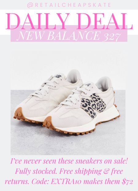 New Balance 327 sneakers on sale & fully stocked! Plus, free shipping & free returns! Use code EXTRA10 at checkout 

#LTKunder100 #LTKsalealert #LTKshoecrush
