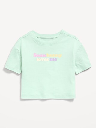 Short-Sleeve Boxy Graphic T-Shirt for Toddler Girls | Old Navy (US)