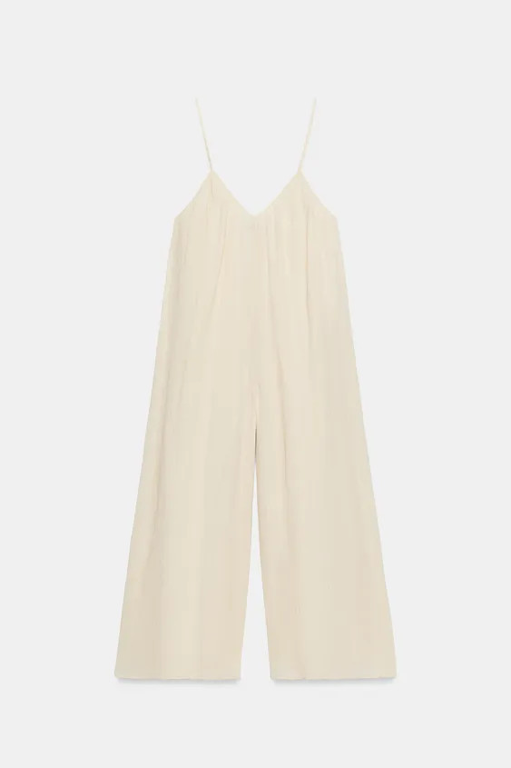 TEXTURED STRAPPY JUMPSUIT | Zara US