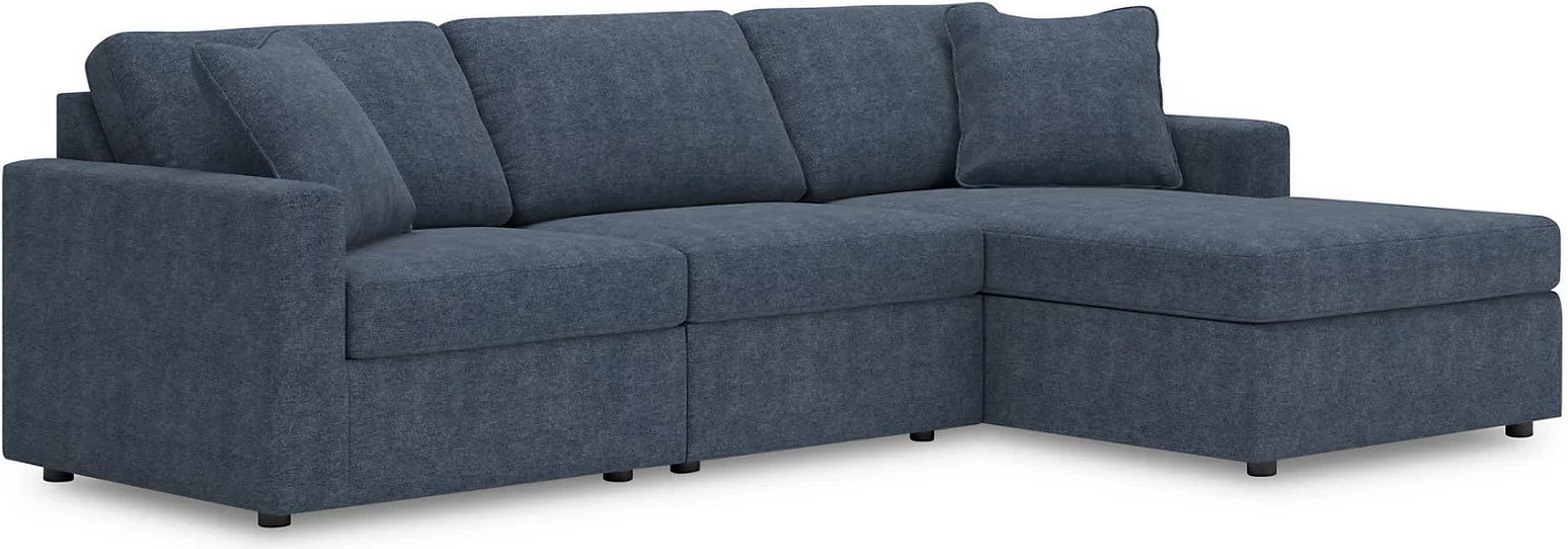 Modmax 3-Piece Sectional with Chaise In Ink | 1stopbedrooms