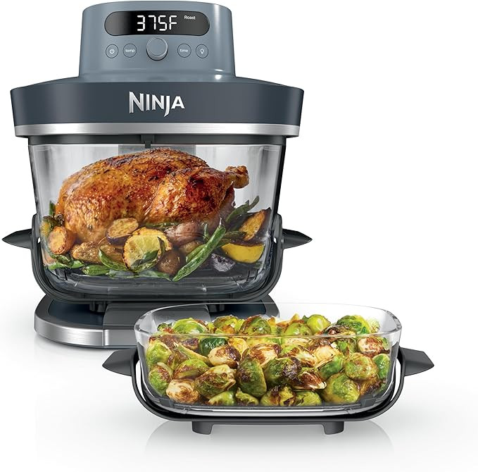 Ninja Crispi Pro 6-in-1 Glass Air Fryer | 6qt & 2.5qt Glass Containers with Storage Lids | Non-To... | Amazon (US)