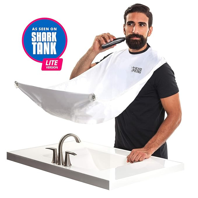Beard Bib - Official BEARD KING Beard Catcher - Mens Grooming Cape For Shaping and Trimming - One... | Amazon (US)