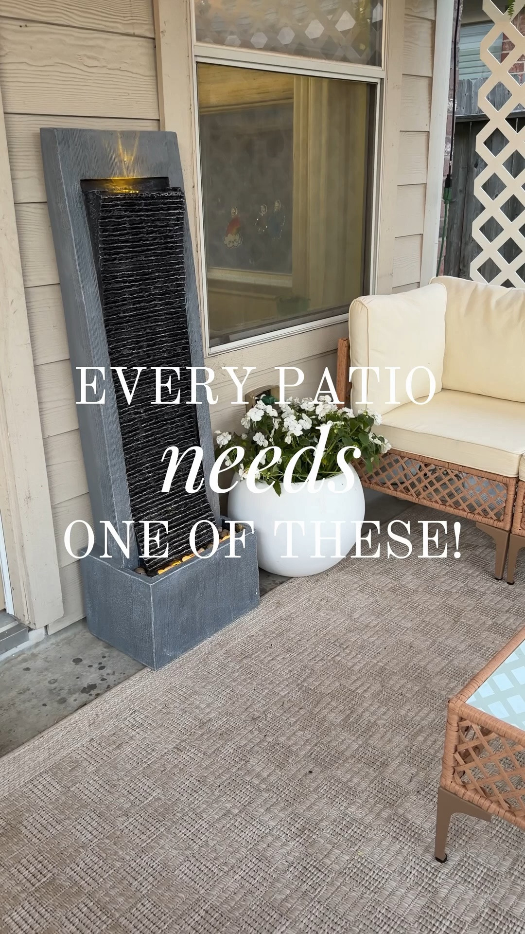 Loving this patio water fountain. The sounds have added such a tranquil vibe to our outdoor space. 

#patioideas #patiostyling #patiosetup #patiodecor

#LTKHome #LTKSeasonal