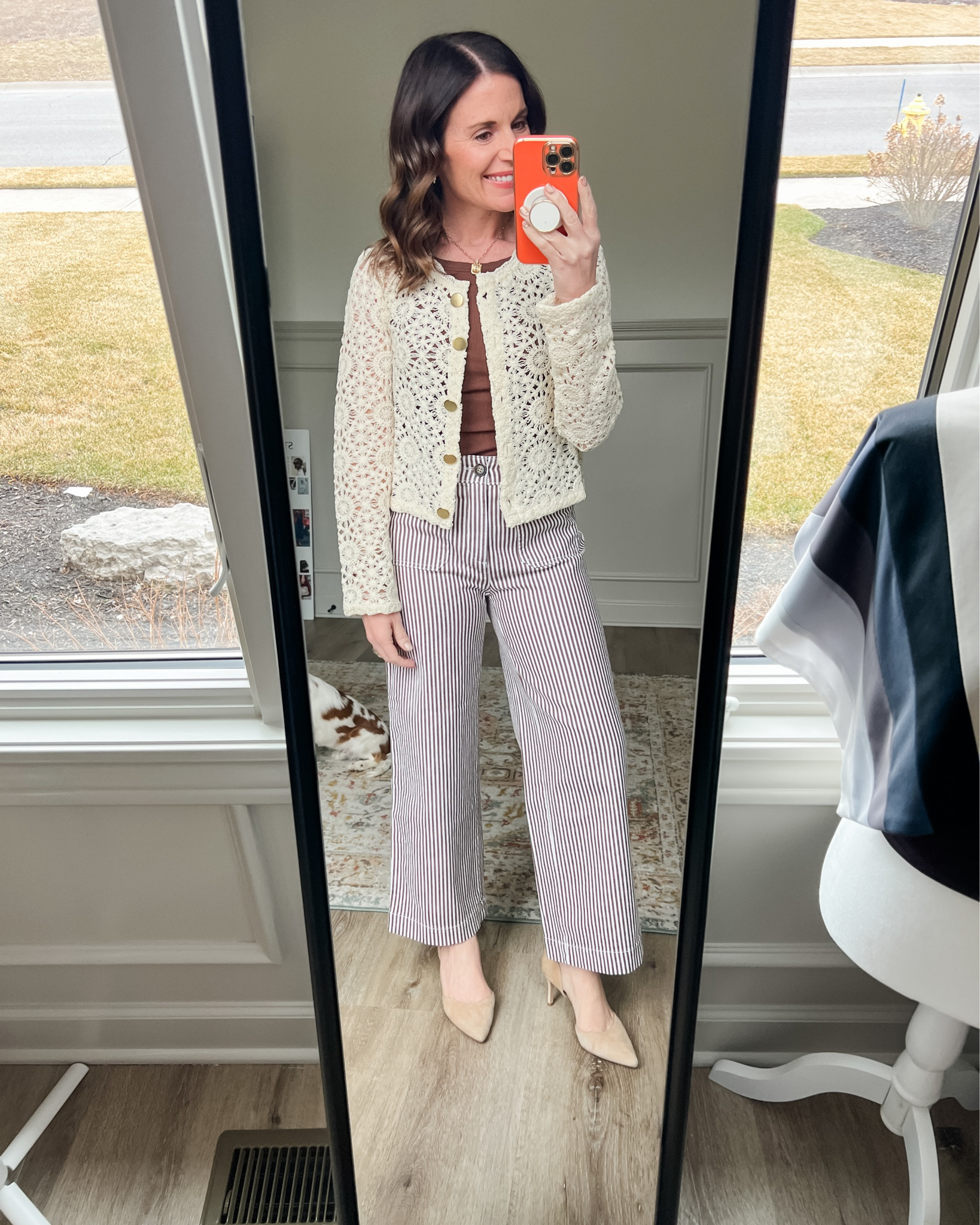 Pants: 0 Petite 
Jacket: XXS
Tank: Smalll

#LTKPetite