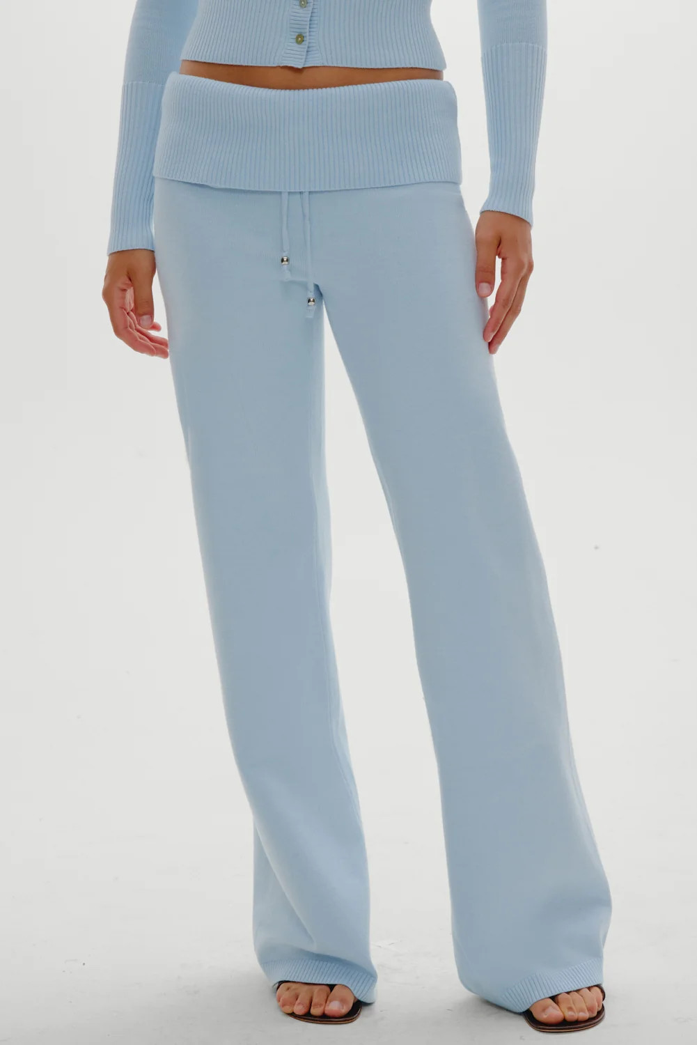 Dawson Knit Fold Over Pants - Daydream | Frankies Bikinis