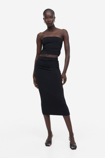 Draped pencil skirt | H&M (UK, MY, IN, SG, PH, TW, HK)