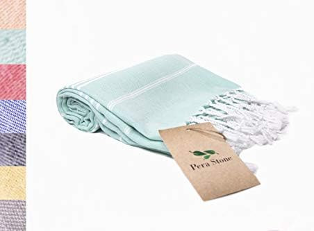 Pera Stone Bath&Beach Turkish Towels 70"x39" Oversized Prewashed 100% Cotton | Super Soft, Eco Fr... | Amazon (US)