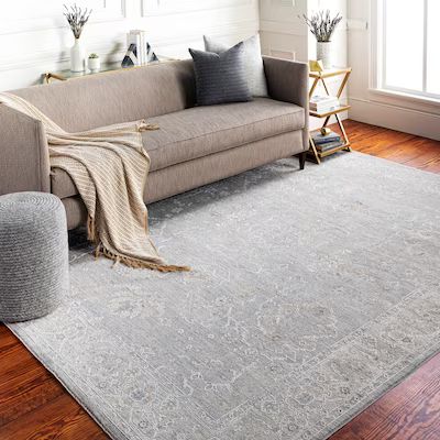 Surya Avant Garde 9 x 12 Light Grey Indoor Medallion Oriental Area Rug | Lowe's