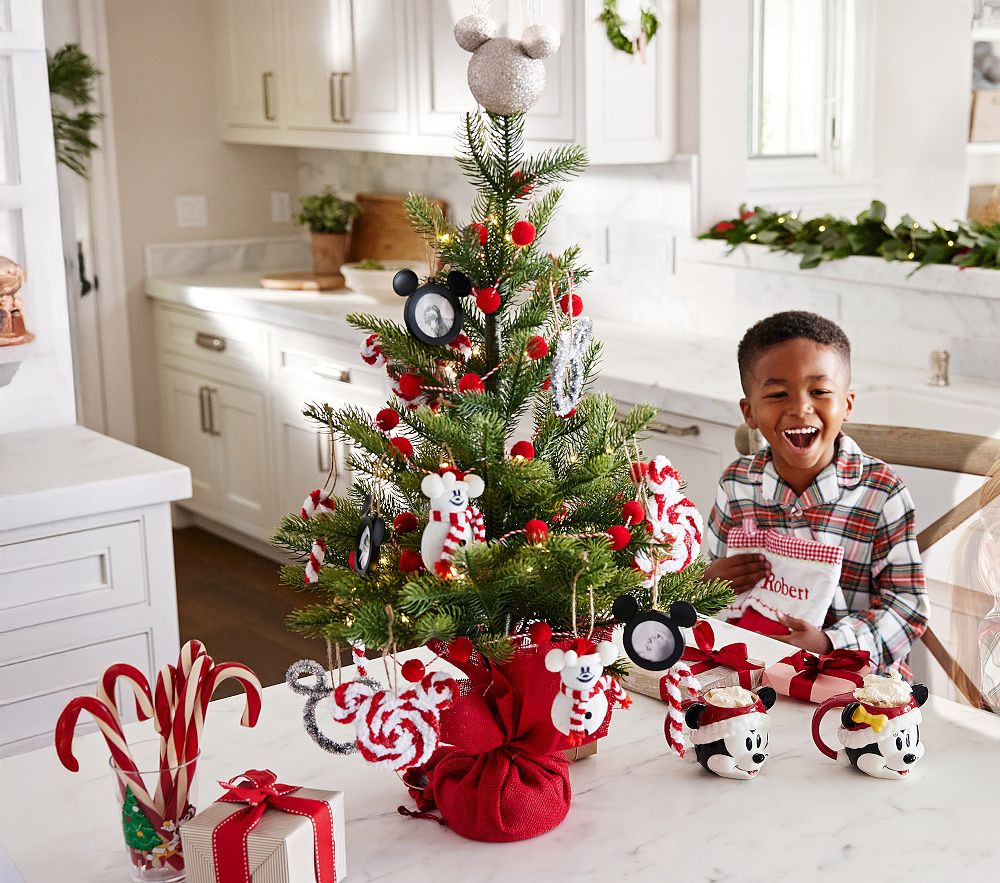 Disney Mickey Mouse Mini Decorated Light-Up Tree | Pottery Barn Kids