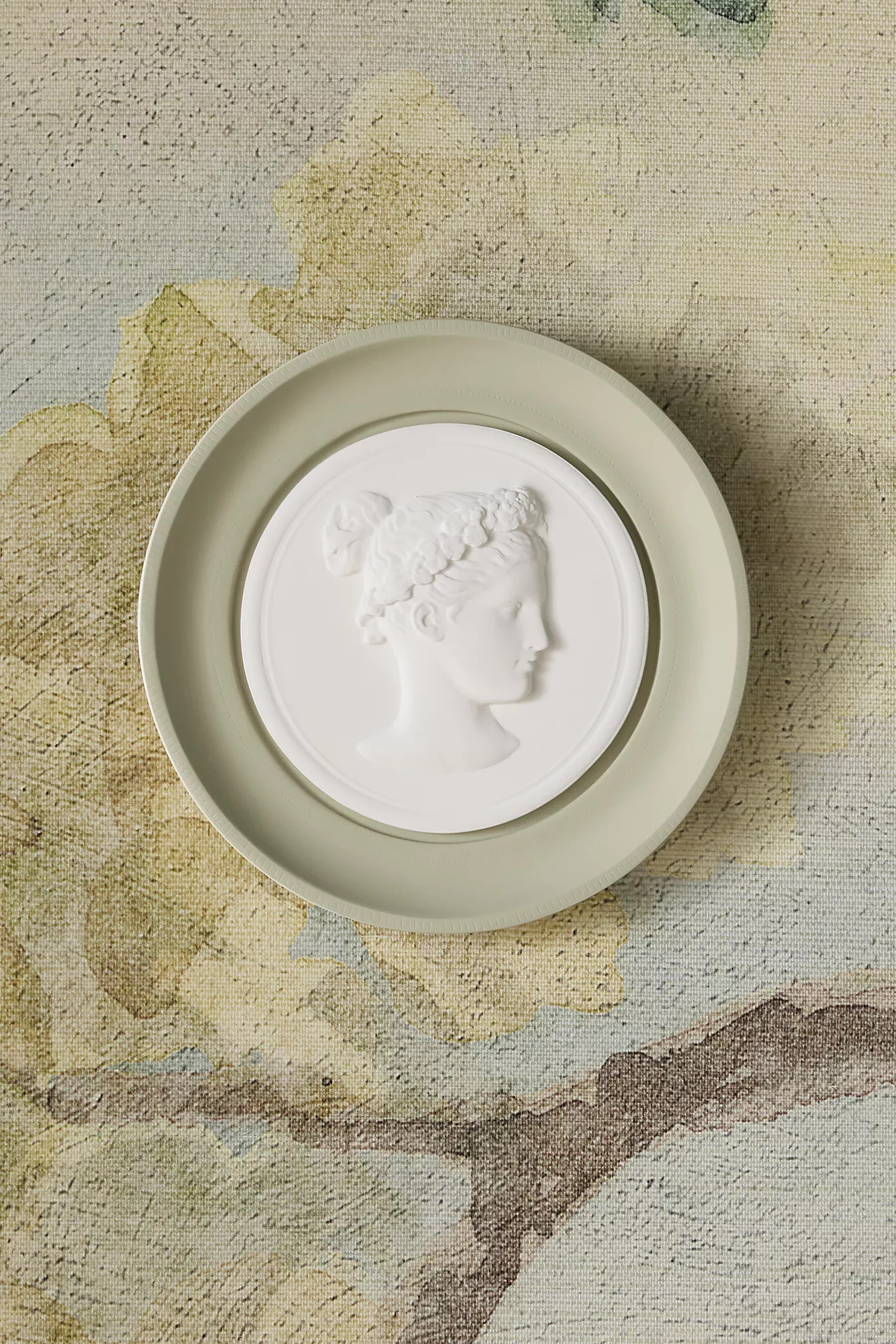 STATUETTE Sage Plaster Framed Intaglio Gallery Wall Charm | Anthropologie (US)