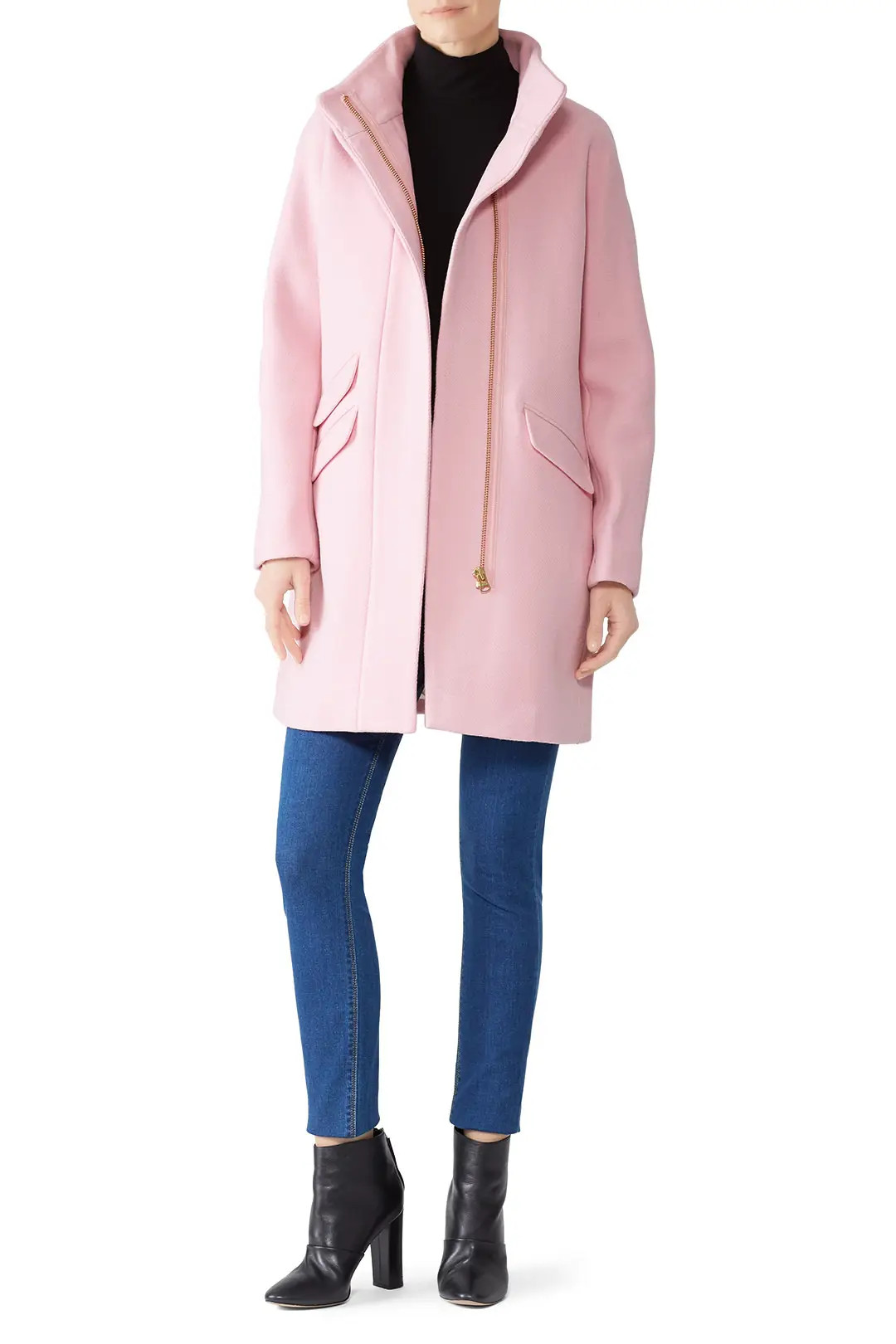 Pink Cocoon Coat | Rent the Runway