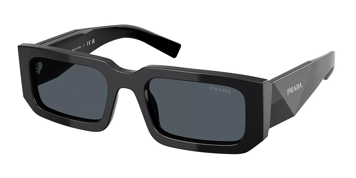 Prada PR 06YS 16K2K1 Men's Sunglasses Black Size 53 | SmartBuyGlasses Global