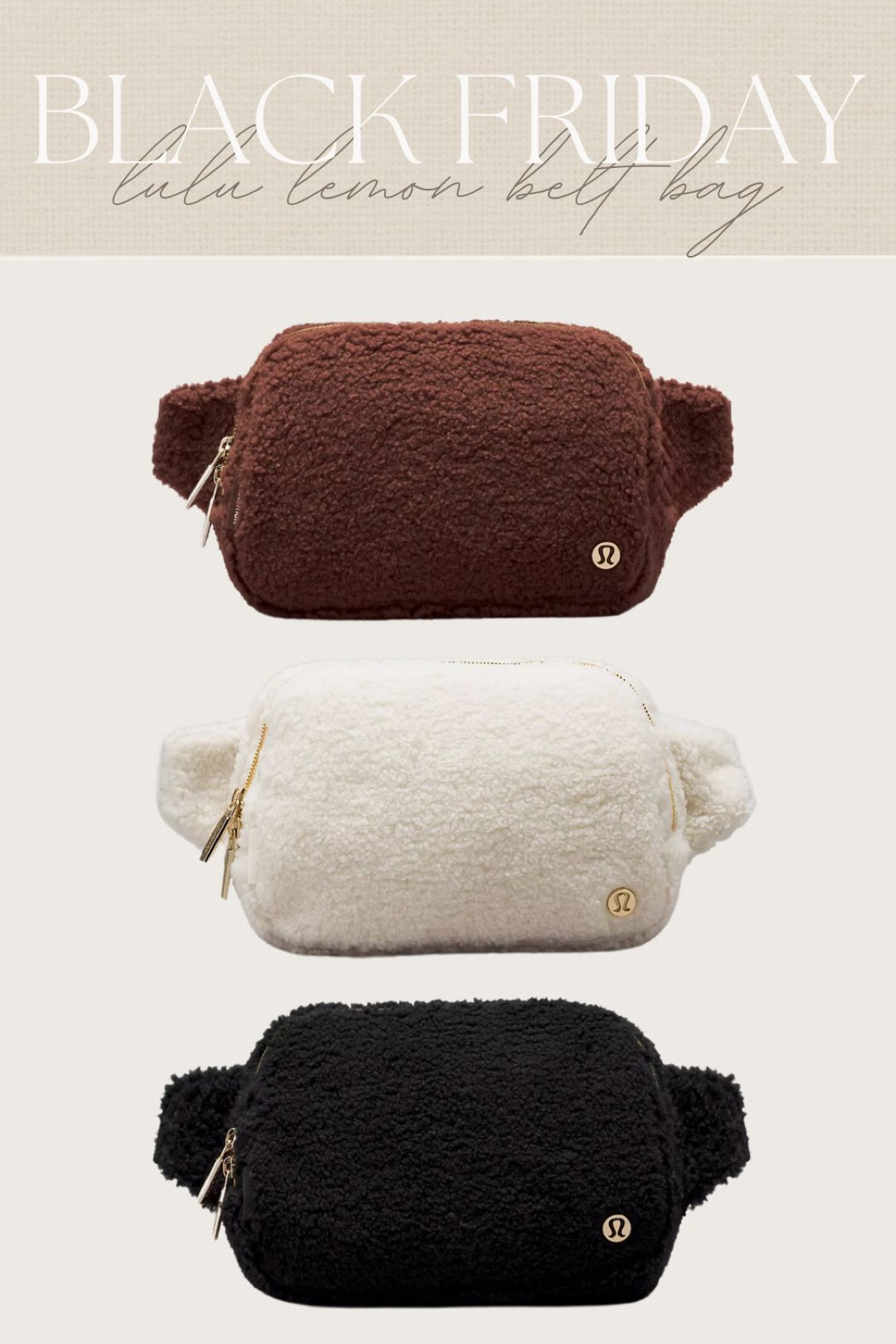 Lululemon sherpa belt bags on sale! These make the best gifts and now they’re under $40 #blackfriday #sherpa #beltbag #bumbag #lululemon 

#LTKsalealert #LTKCyberWeek #LTKfindsunder50