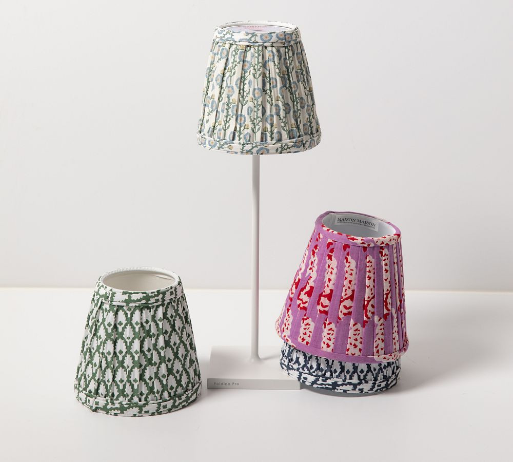 Maison Maison Portable Pleated Fabric  Lamp Shades | Pottery Barn (US)