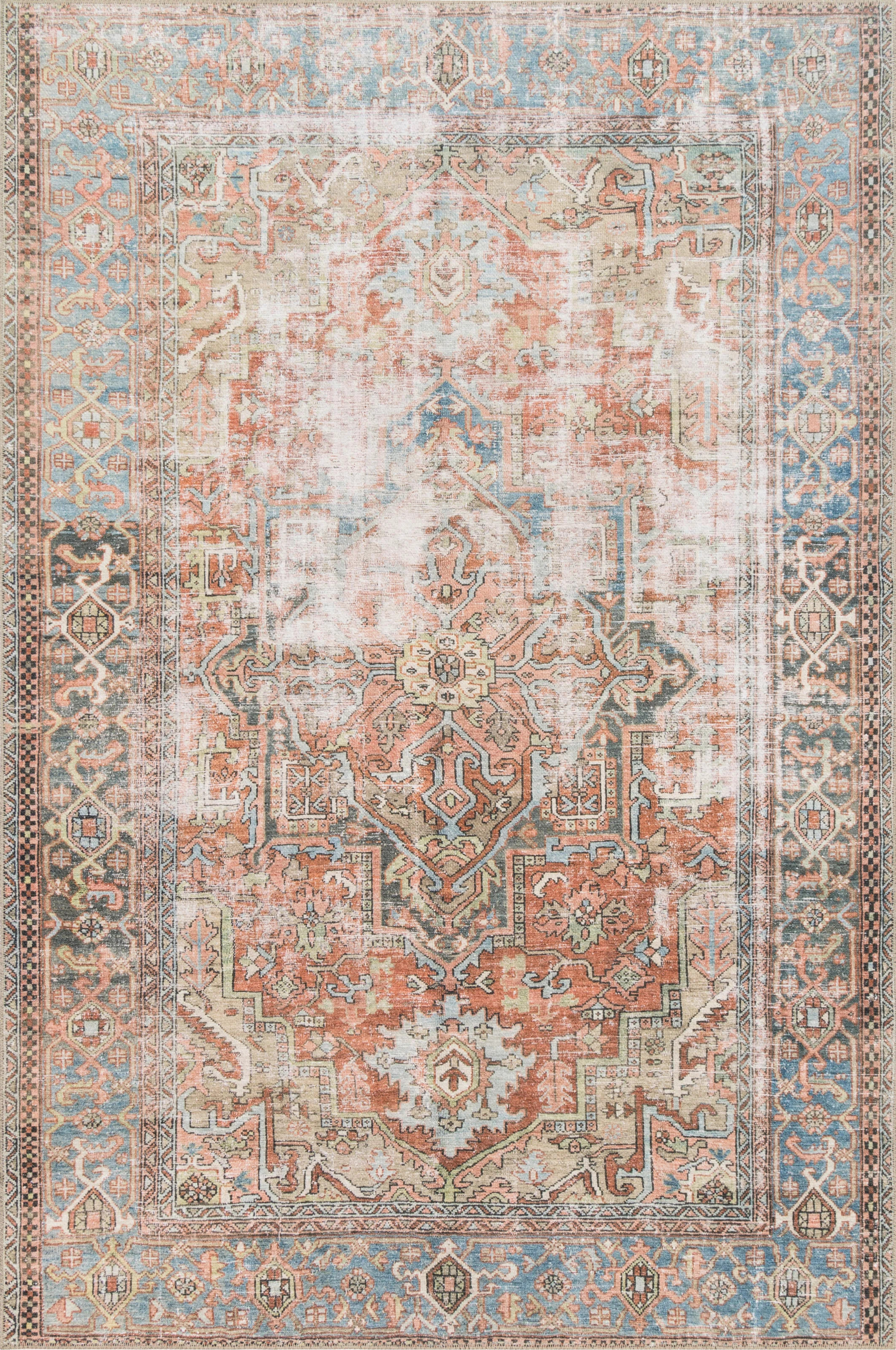Skye Oriental Area Rug in Terracotta | Wayfair North America