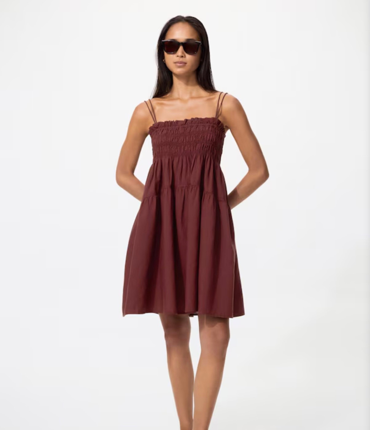 Uniqlo Linen Blend Camisole Dress in Wine, spring dress, summer dress, casuall

#LTKSeasonal #LTKTravel #LTKootd