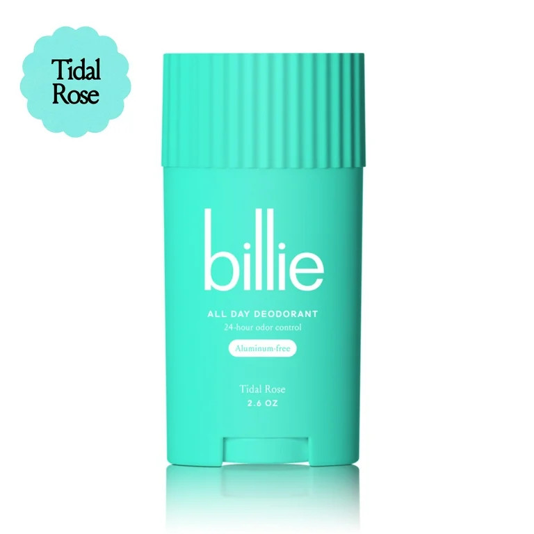 Billie All Day Womens Deodorant Stick, 2.6 oz, Tidal Rose Scent, 24 Hour Odor Control, Aluminum F... | Walmart (US)
