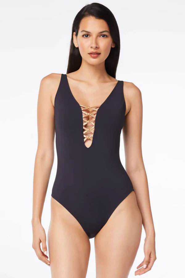 Kore One Piece Low Lace Down Swimsuit | Bleu Rod Beattie