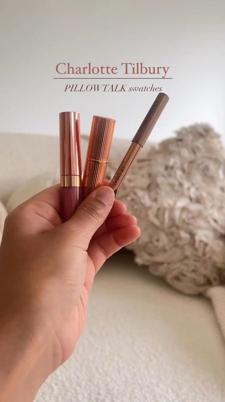 charlotte tilbury pillowtalk swatches ✨

- loving this combo atm and it was the lip combo I used for EID. Thought I would do some swatches for you so you can see the beautiful pink shade 😍

#LTKxCharlotteTilbury 

#LTKbeauty #LTKGiftGuide #LTKstyletip