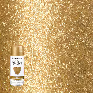 Rust-Oleum Specialty 10.25 oz. Gold Glitter Spray Paint | The Home Depot