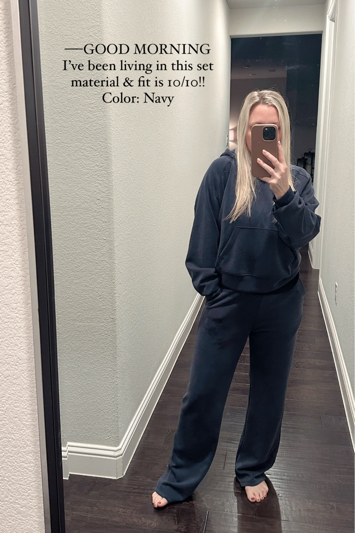 Size small // color: navy 
Petite 5’1"
Amazon lounge set

#LTKPetite #LTKStyleTip #LTKFindsUnder50