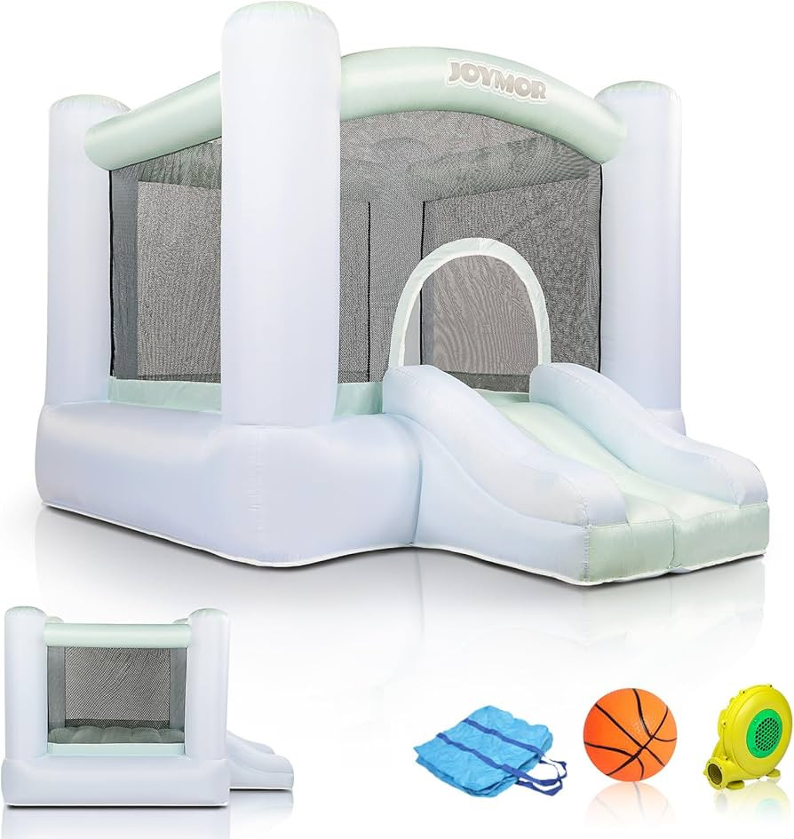 JOYMOR Gradient Style 3-in-1 Bounce House for Ages 3-6 with Basketball Hoop & Slide, 30s Quick In... | Amazon (US)