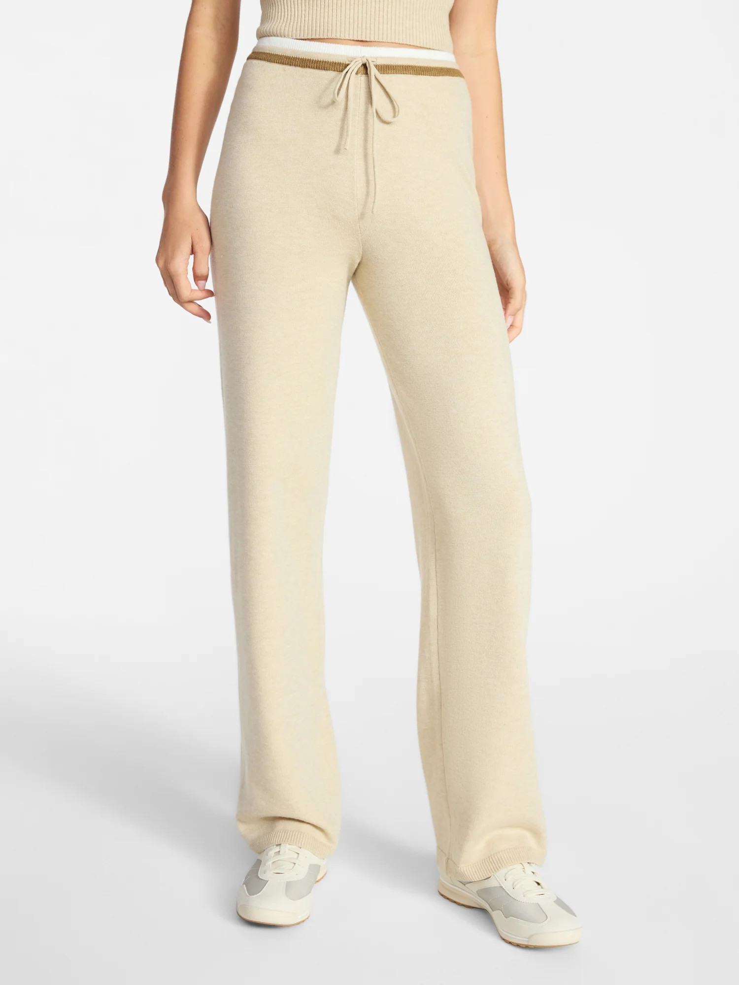 No Boundaries Wide Leg Sweater Pants, 31'' Inseam, Women's XXS-XXL | Walmart (US)