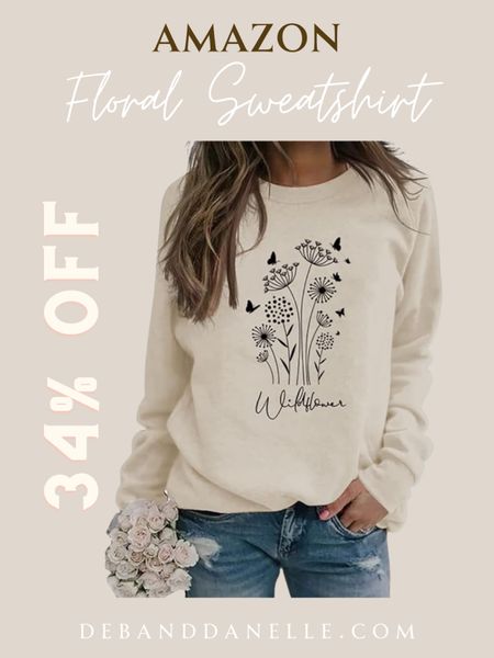 This floral sweatshirt that I picked up in February is currently on sale! It’s lightweight and great for Spring! #springfashion #fashion #sweatshirt 

#LTKSeasonal #LTKsalealert #LTKmidsize