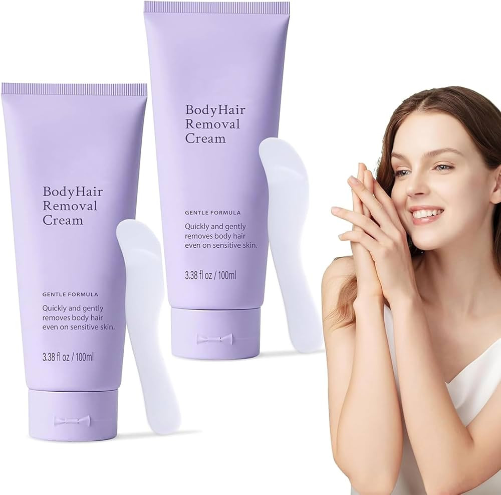 2 PCS Gentle Body Hair Removal Cream for Sensitive Skin, 6.76 Fl Oz, Painless Hairs Removal Cream... | Amazon (US)