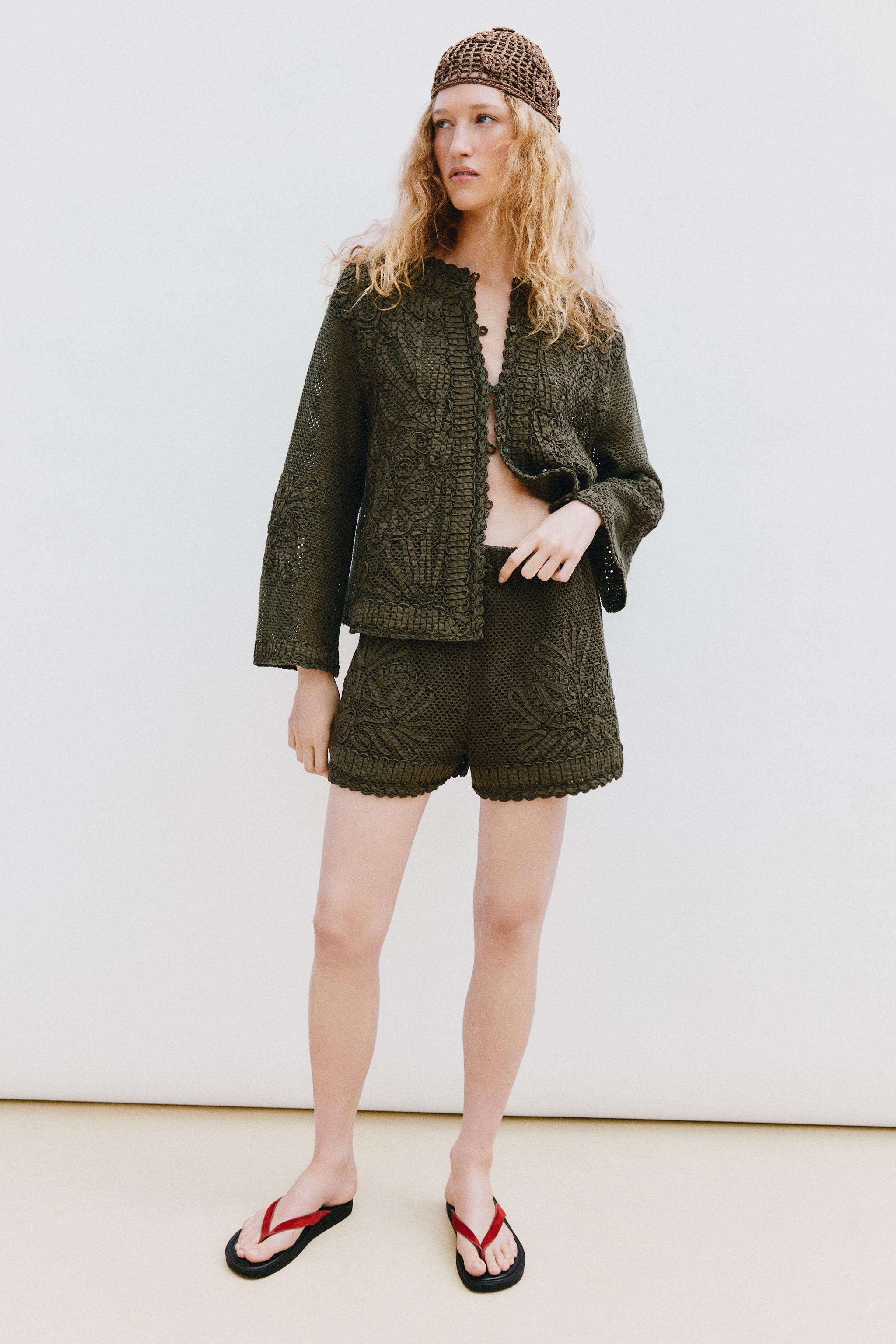 CROCHET COMBINATION SHORTS | Zara US