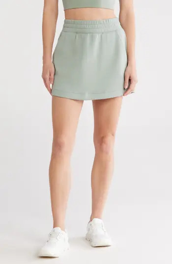 YOGALICIOUS Zuri Scuba Miniskort in Green Milieu at Nordstrom Rack, Size Small | Nordstrom Rack