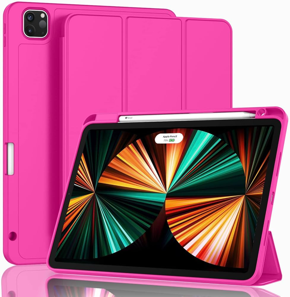 ZryXal New iPad Pro 12.9 Inch Case 2022/2021/2020(6th/5th/4th Gen) with Pencil Holder,Smart iPad ... | Amazon (US)
